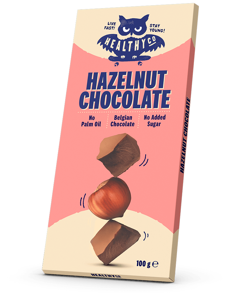 HealthyCo úrvals Heslihnetusúkkulaði