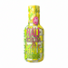 A 500ml bottle of Half Iced Tea & Half Lemonade iced tea mix, featuring a vibrant yellow and green label with a grid pattern, pink and green text, and a pink circular 'Calories 20 per bottle' badge.