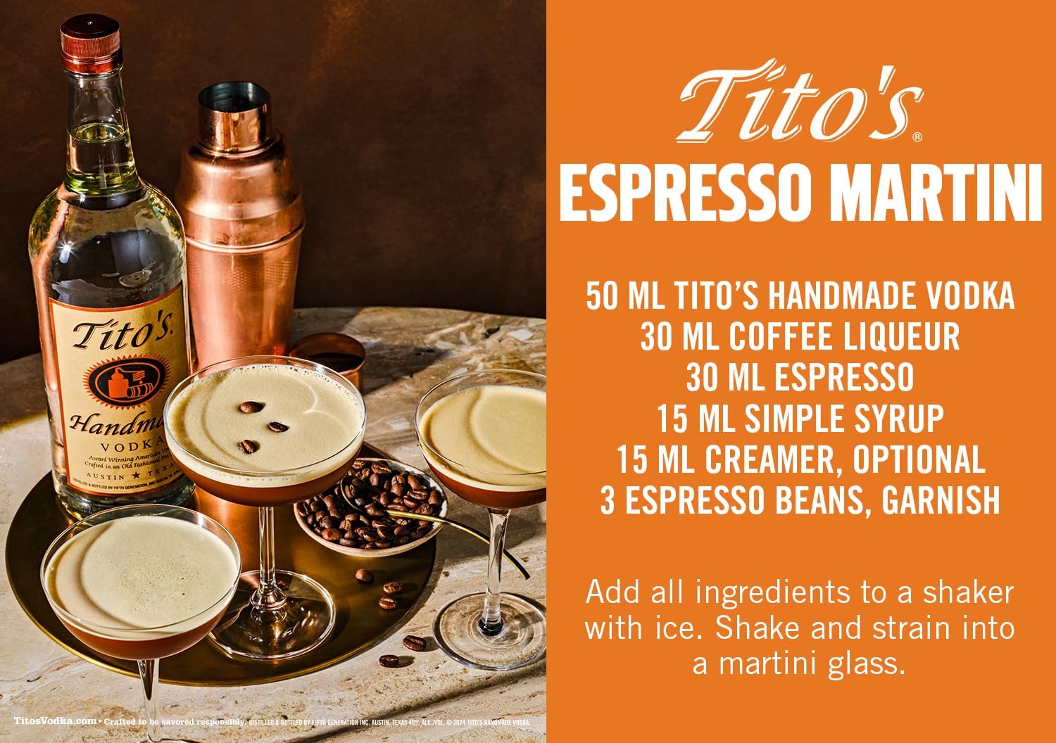 Tito's Handmade Vodka 1ltr