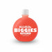 Red bottle of BuzzBallz Biggies Strawberry 'Rita on a white background