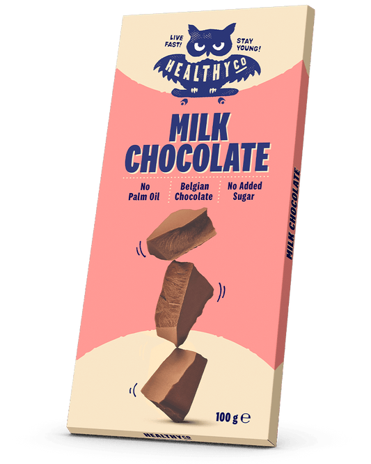 HealthyCo úrvals mjólkursúkkulaði.