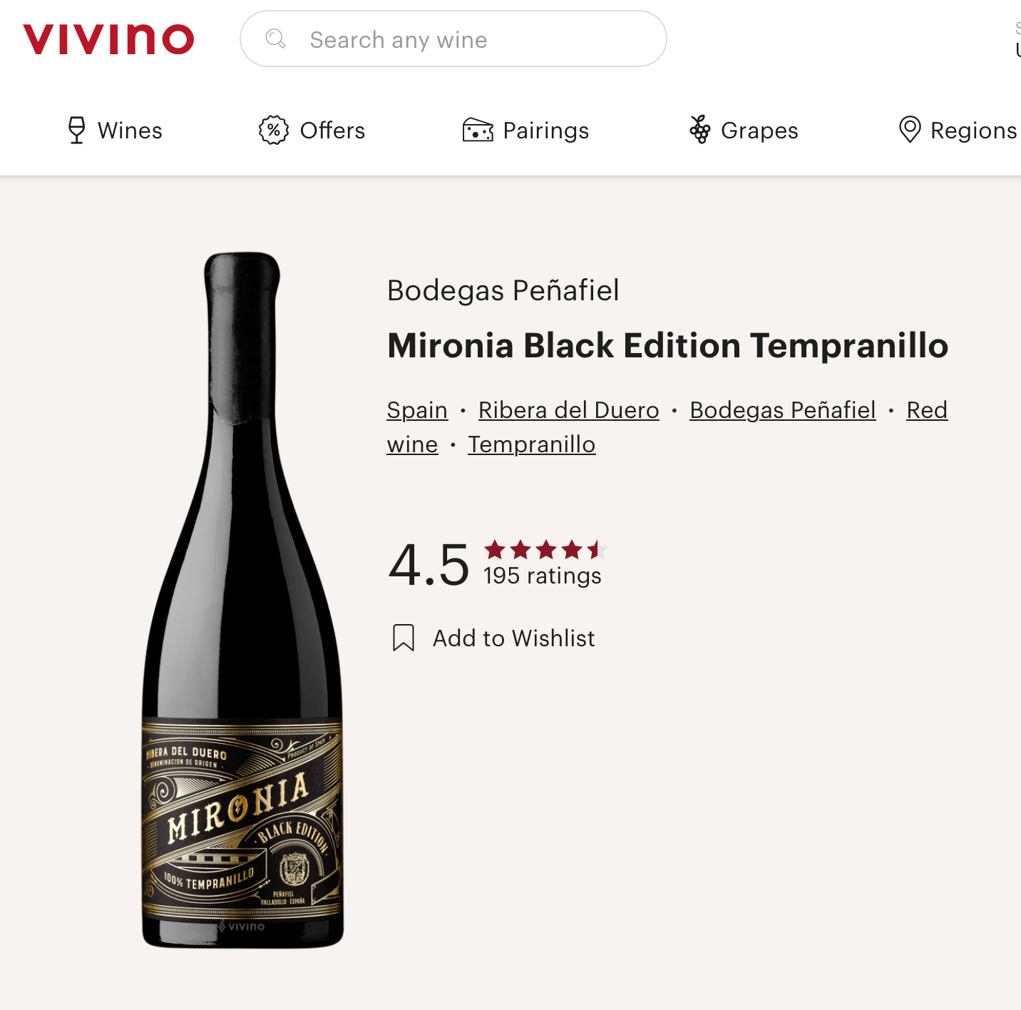 Mironia Black Editioin D.O. Ribera Del Duero 2020