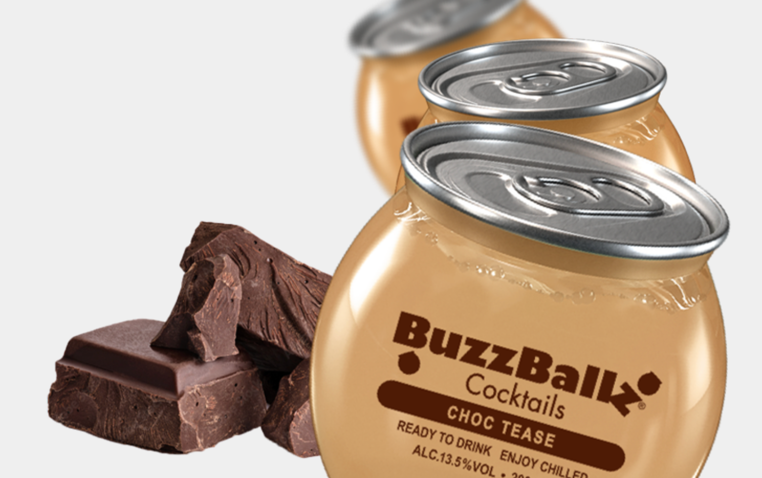 Buzzballz Buzzballz Choc Tease 200ml, 13,5%