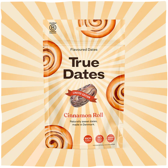 TRUE dates Cinnamon Roll
