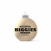 Bottle of BuzzBallz Biggies chocolate liqueur on a white background