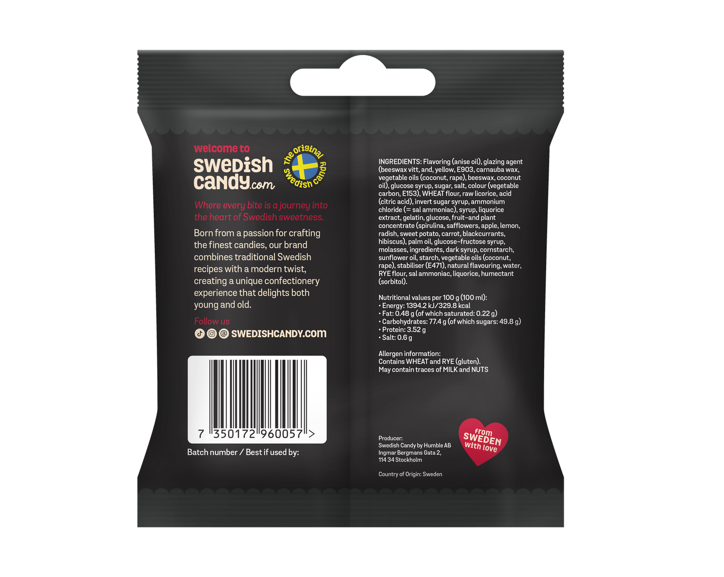 Swedish Candy - Licorice - 100g