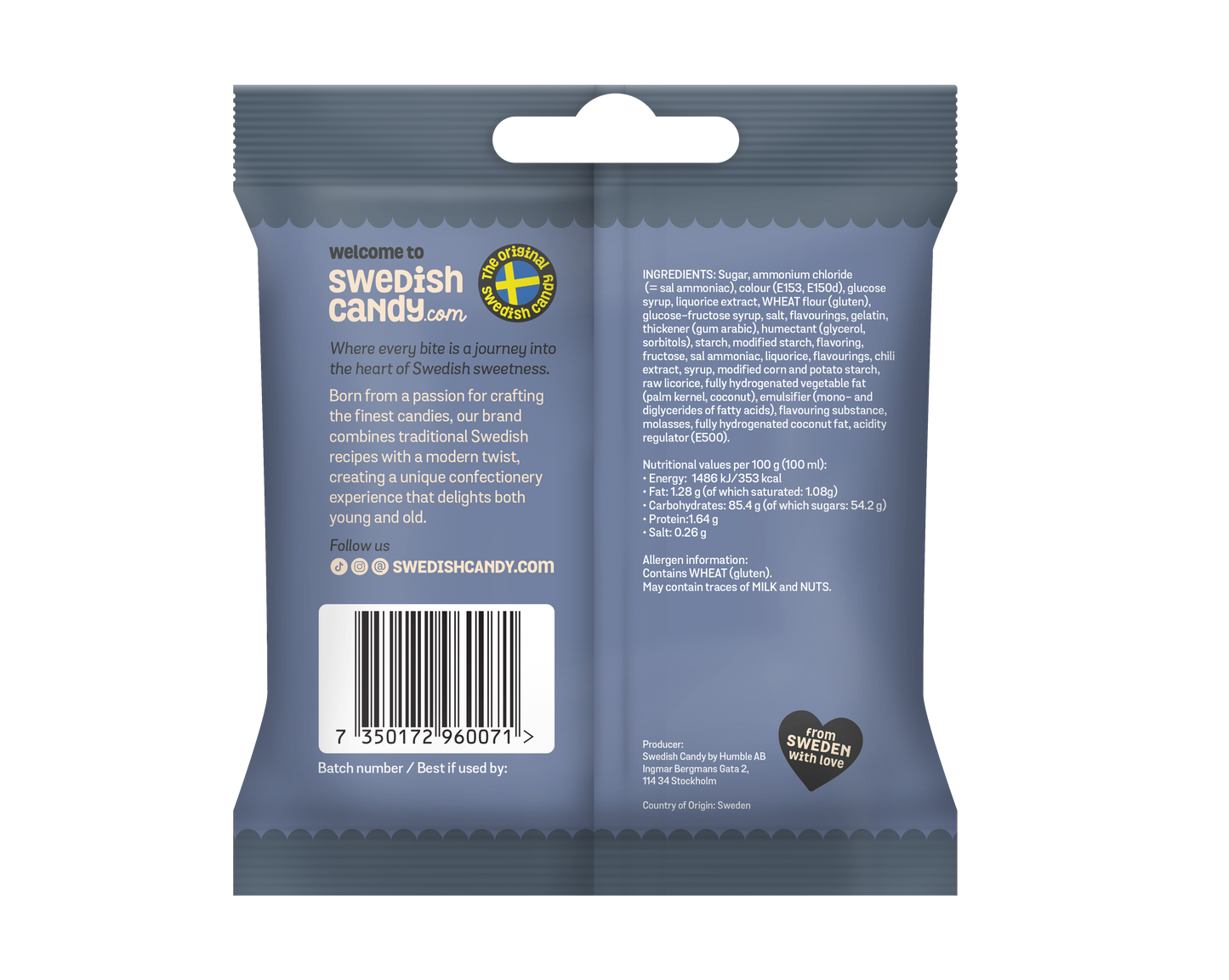 Swedish Candy - Salty - 100g